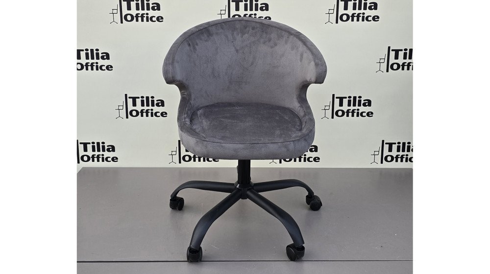 Coket Çalışma Koltuğu Siyah Yonca Ayak Koyu Gri